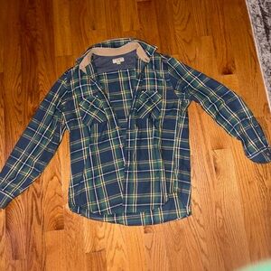 J. Crew Blue Green Plaid Casual Button Down Shirt